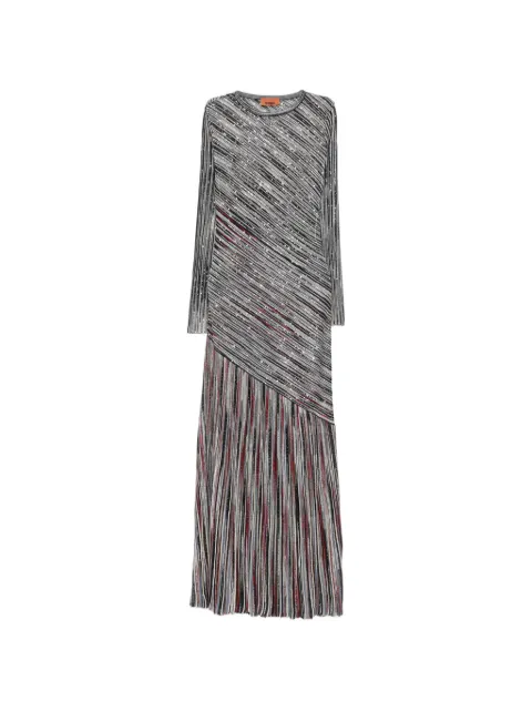 Missoni sequin-embellished striped maxi dress Black DS26SG1BBK01H1