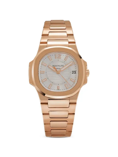 Patek Philippe Pre-Owned 2010 Nautilus 7011/1R-001 33mm watch Silver 70111R001
