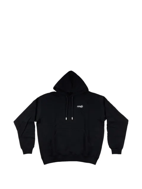 Off-White Arrow paint-splatter hoodie Black 44OWOS26K062001