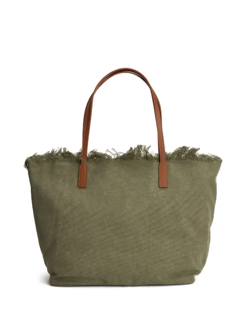 MC2 Saint Barth City frayed tote bag Green CBF0001