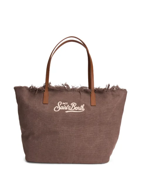 MC2 Saint Barth City fringed tote bag Brown CBF0001
