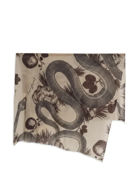 Friendly Hunting Garden Eden cashmere scarf Neutrals FHNE0806GEPR
