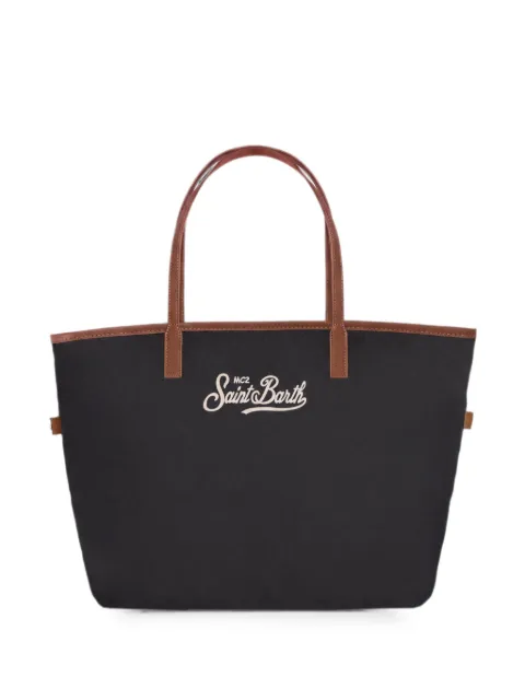 MC2 Saint Barth City logo-embroidered tote bag Black CB0004