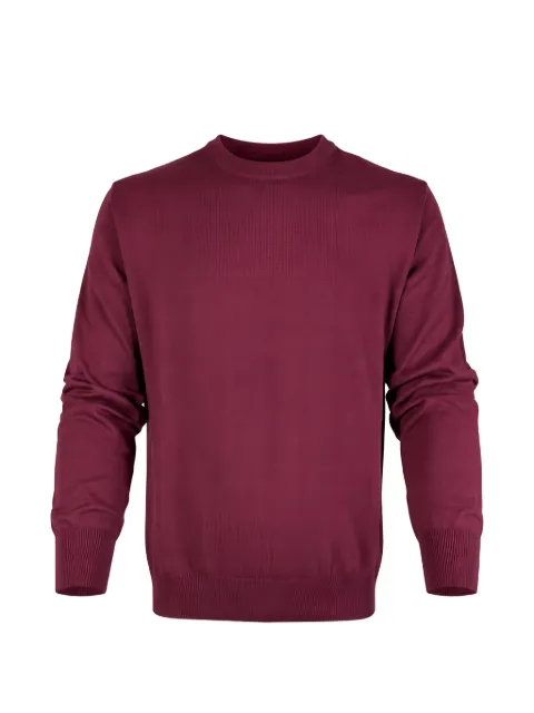 Altea crew-neck ribbed-trim sweater Red 2651040696069