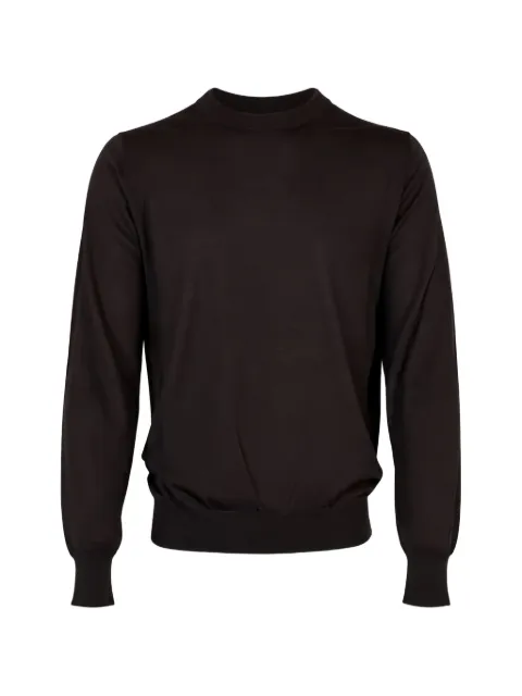 Altea crew-neck fine-knit sweater Brown 2651300396039