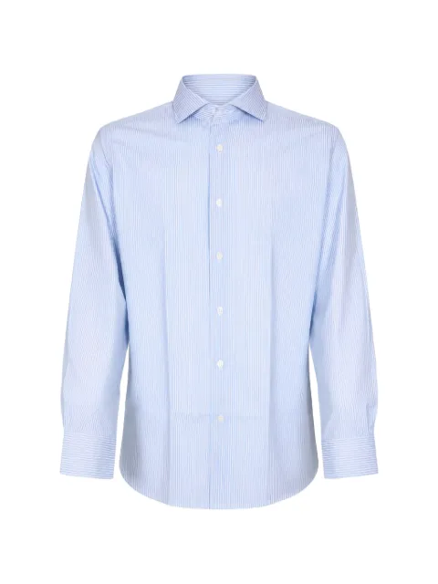 Guglielminotti vertical-stripe long-sleeve shirt Blue JHPGPWRB1