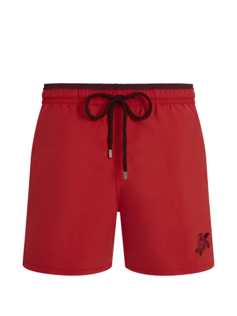 Vilebrequin logo-detail swim shorts Red MOKU3A01