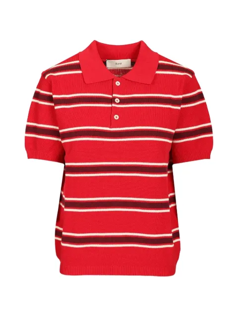 DUNST striped polo shirt Red UDSW6B122R2