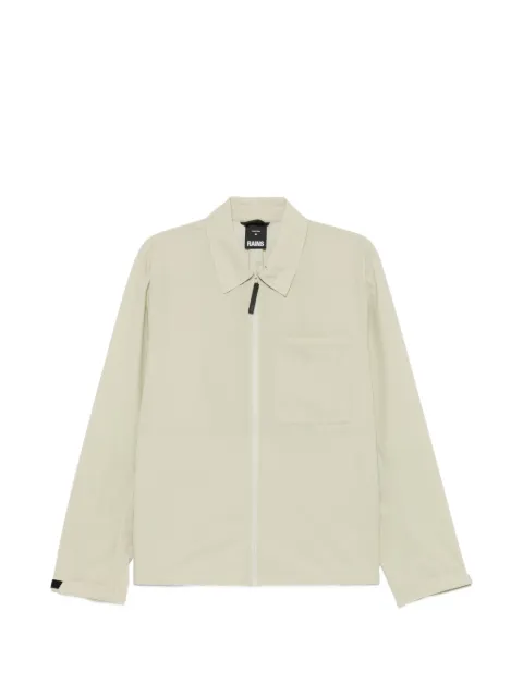 Rains Mito zip-up chest-pocket jacket Green 19730