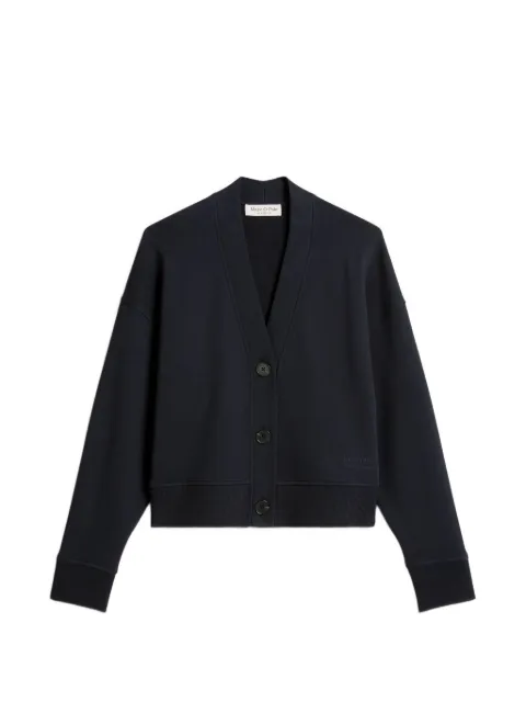 Marc O'Polo button-fastening V-neck cardigan Blue 5000010556