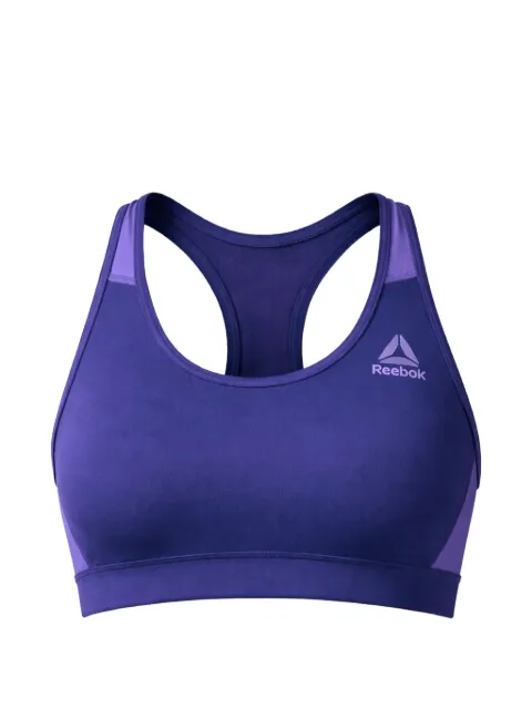 Reebok cutout-racer bra top Purple AZ0315