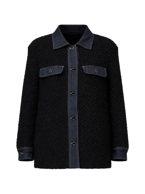 BOSS textured jacket Black 50521890