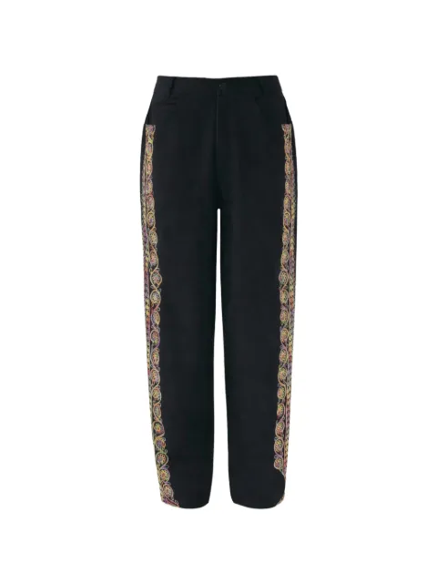 Antik Batik embroidered trousers Black NEIL3PANBLACK