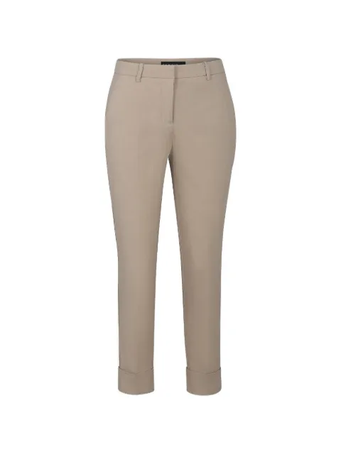 Cambio Krystal turn-up trousers Neutrals 8003030000