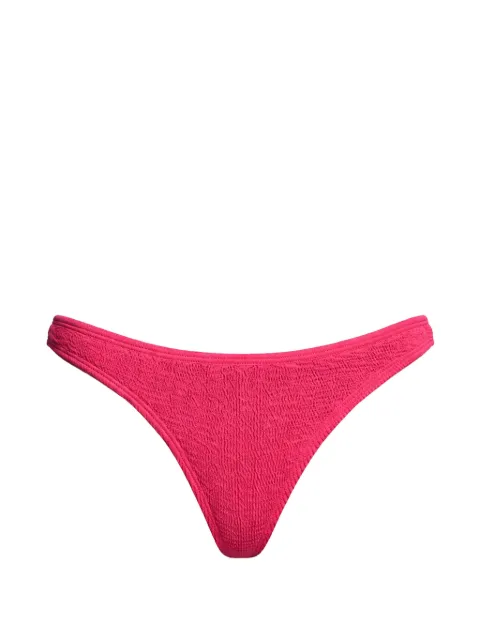 Bond-eye textured brief bikini bottoms Pink SIGNRASPBERRYRECYCLED