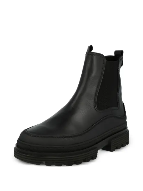 GABOR leather ankle boots Black 92511