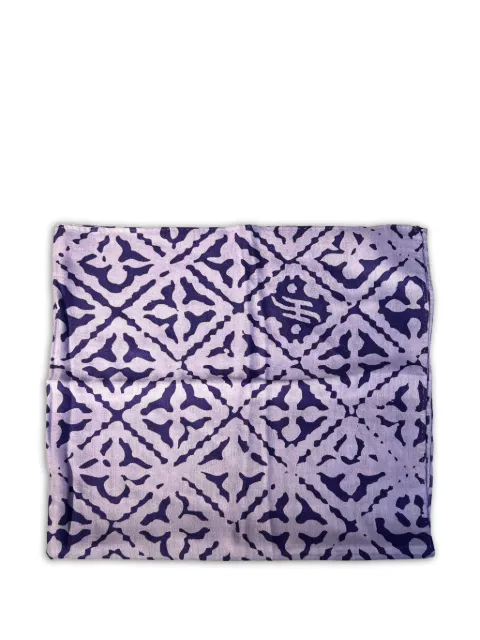 Friendly Hunting patterned scarf Purple FHNEMIDCUBEEY2ST