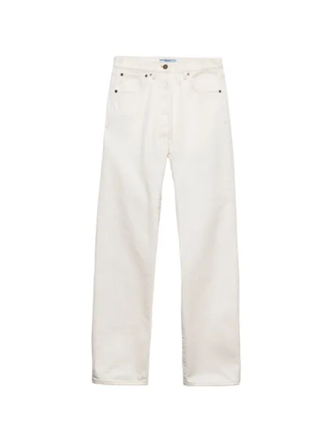 Prada old denim five-pocket jeans White GFP567SOOO1954