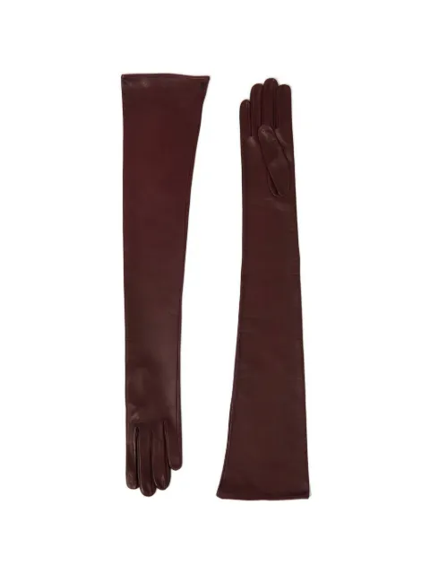Petar Petrov Opera leather gloves Brown F25GL2