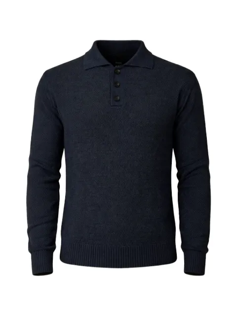 FUMAGALLI button collar knitwear Blue F3DI0767