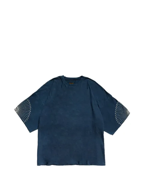 KAPITAL embroidery oversized T-shirt Blue EK1253SCA
