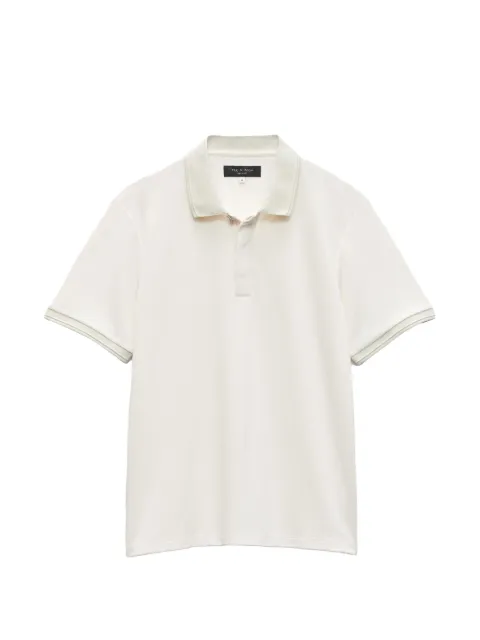 rag & bone pique polo shirt Neutrals MBC25SP046PK46