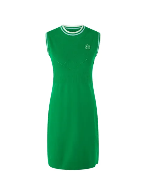 MARCCAIN ribbed detail mini dress Green AS2125M88