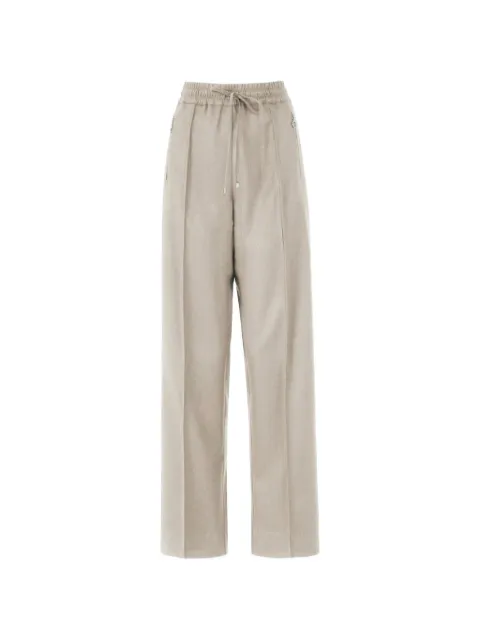 D.Exterior drawstring-fastening panelled trousers Neutrals 617687GESS