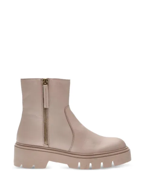 ARA Stockholm zip platform boots Neutrals 125461307