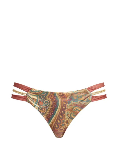 Del Maar metallic paisley bikini bottoms Neutrals BOTTOMLATINADM253