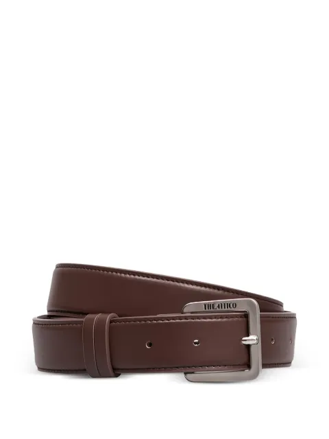 The Attico logo buckle belt Brown 260WKE00027LBT142AA594