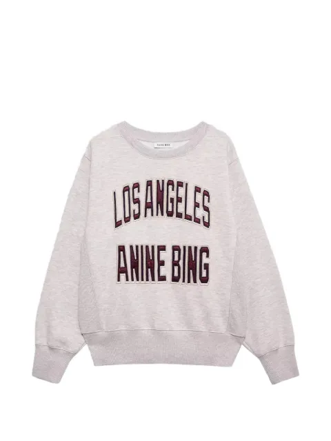ANINE BING los angeles appliqué sweatshirt Neutrals A0811677BGI1