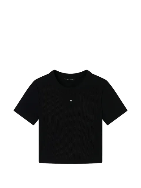 Armani Exchange crewneck logo-detail knitted T-shirt Black XW001833AF18852