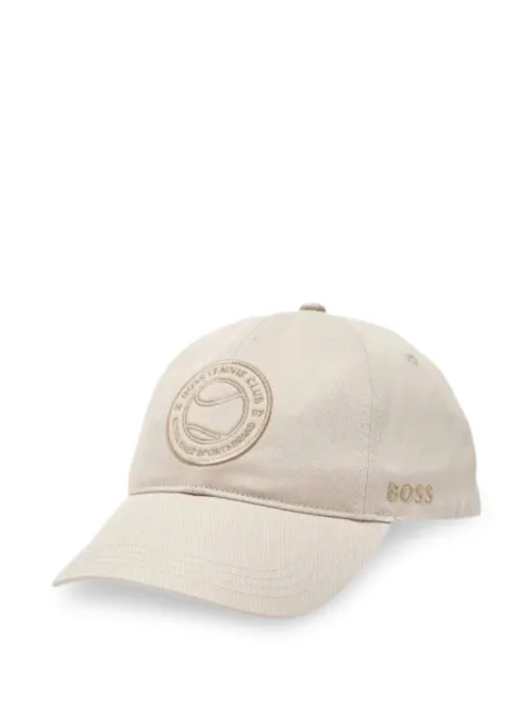 BOSS embroidered logo baseball hat Neutrals 50555526