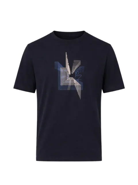 Pal Zileri geometric-graphic T-shirt Blue Z3MJK580NJ740