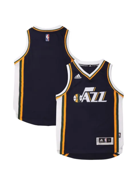 adidas logo-print vest Blue BE9849