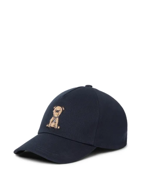 FENDI dog-patch baseball cap Blue FXQ133AVPM