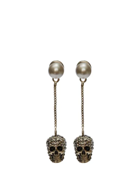 Alexander McQueen skull-drop earrings Gold 855412J160K