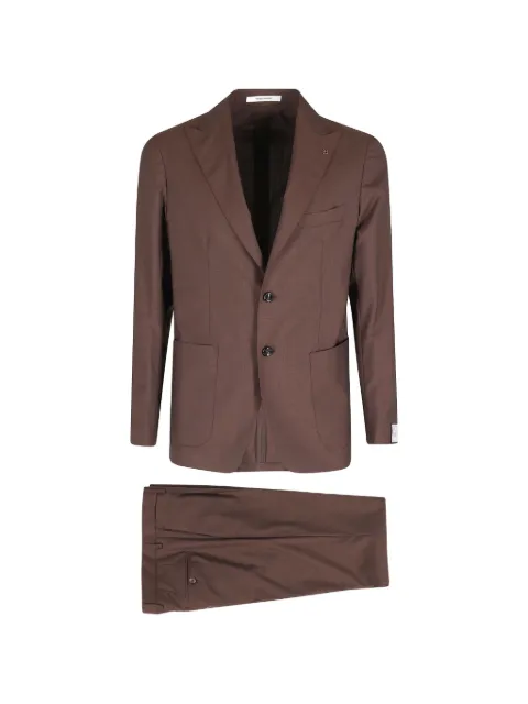 Tagliatore Montecarlo single-breasted suit Brown 2SMC26K11PE070120098