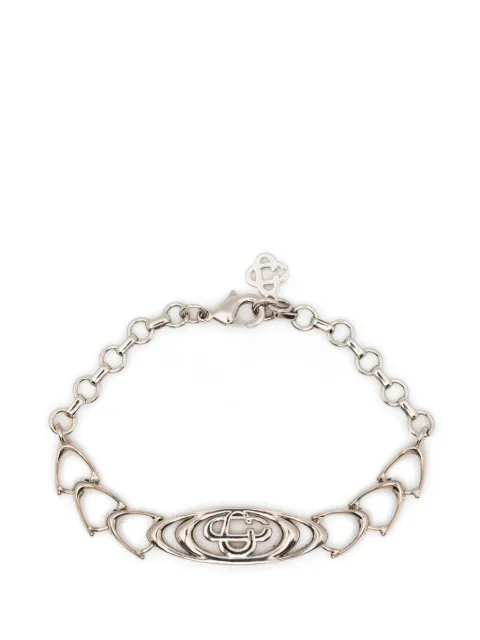 Casablanca logo-plaque link bracelet Silver ASS26JW37801