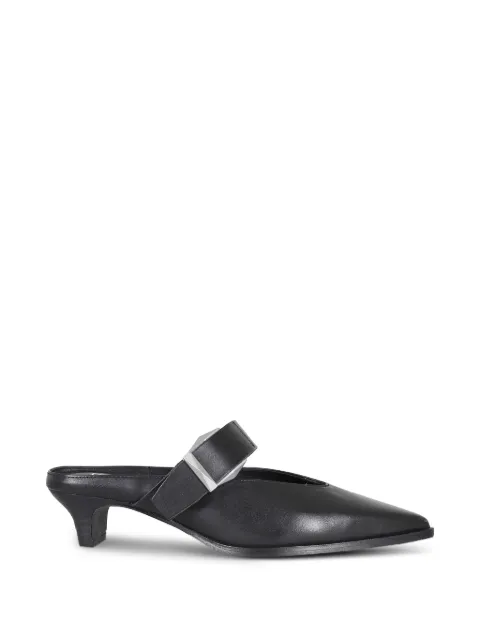 Ash Tessa buckle-strap pointed-toe mules Black TESSA01098