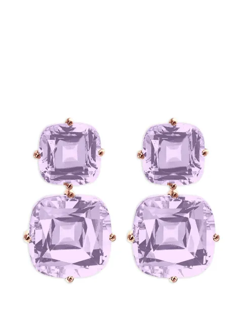 Goshwara Gossip amethyst earrings Pink JE0584ALP