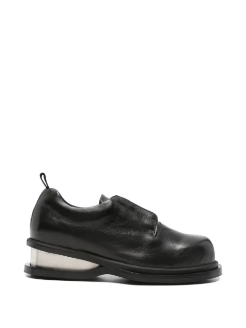 EGONlab. Pulsar metal-detail derby shoes Black FEGLMPLSD97409