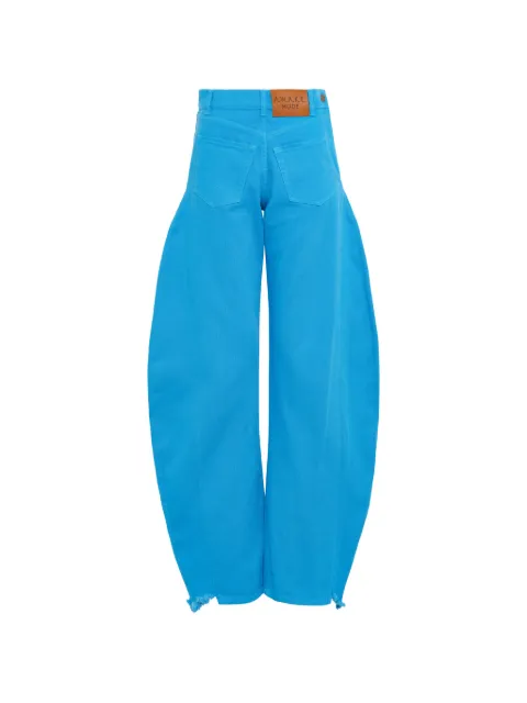 A.W.A.K.E. Mode logo-patch tapered jeans Blue SS26DP04DE03BRIGHTBLUE