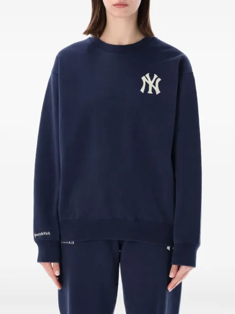 Sporty & Rich Heritage Yankees crewneck sweater Blue ST071610300BL1063902