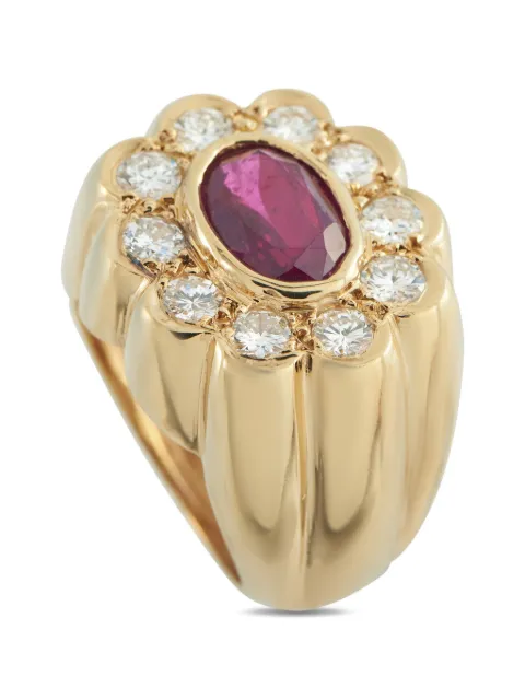 LB Exclusive diamond and ruby ring Gold MF03031726