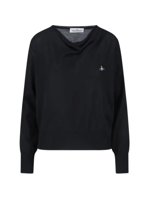 Vivienne Westwood Orb crew-neck sweater Black 1803006FY003F