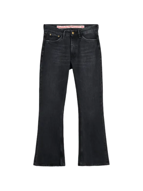 Stockholm Surfboard Club five-pocket bootcut jeans Black U5000207