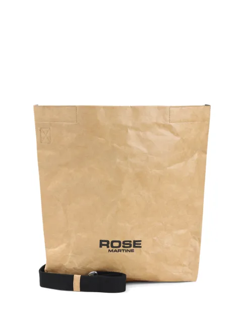 Martine Rose logo-print shoulder bag Neutrals 1239WSP08705