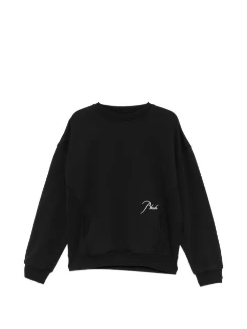 RHUDE logo-embroidered sweater Black RHSS26ST050121014